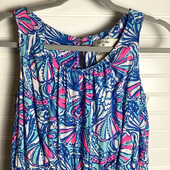 LILLY PULITZER Dress Girls XLarge For Target Floral  Maxi Fit & Flare Preppy - Picture 5 of 11